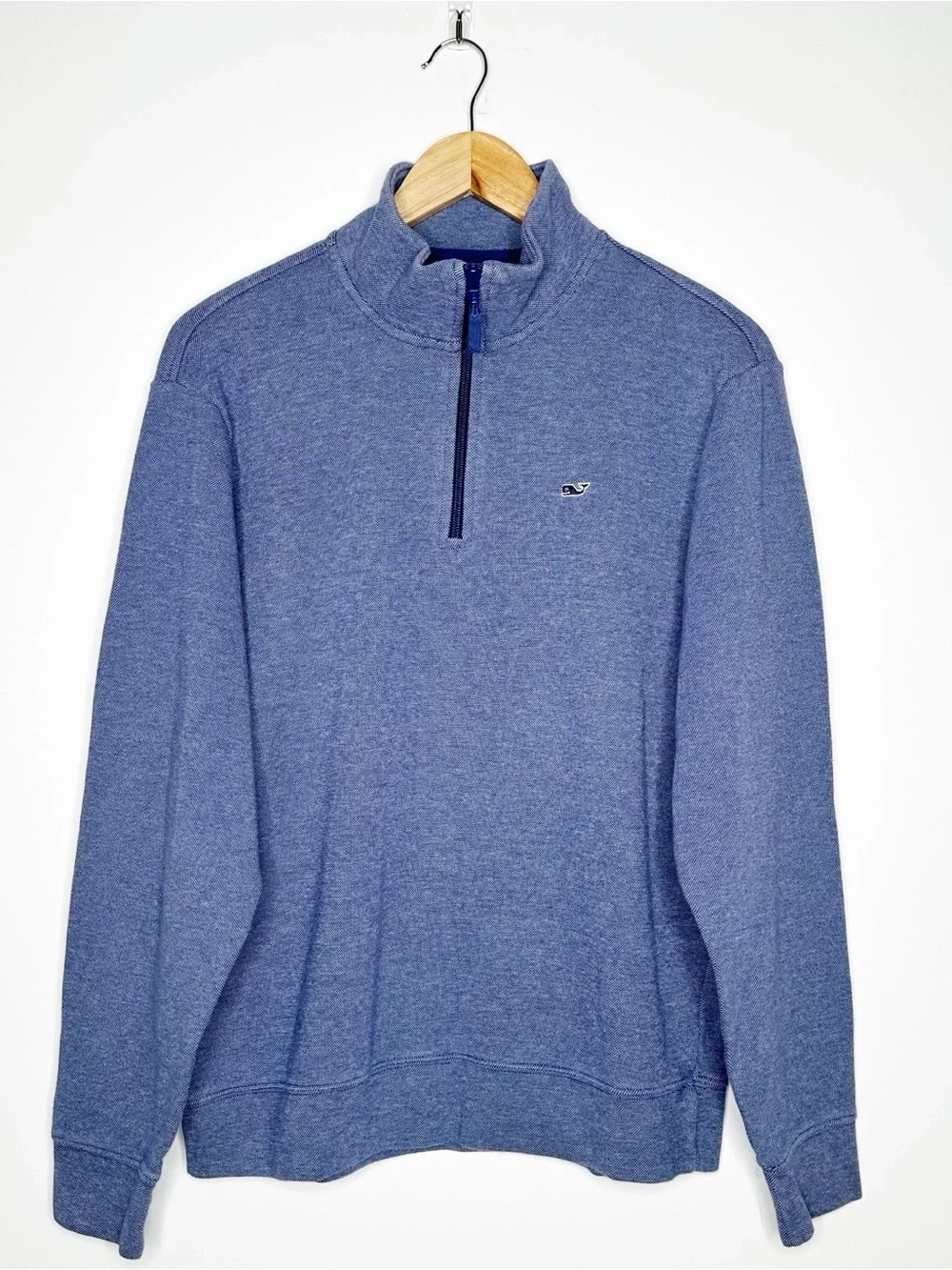 Vineyard Vines Men’s Blue Cotton 1/4 Zip Pullover Sweater Size Small
